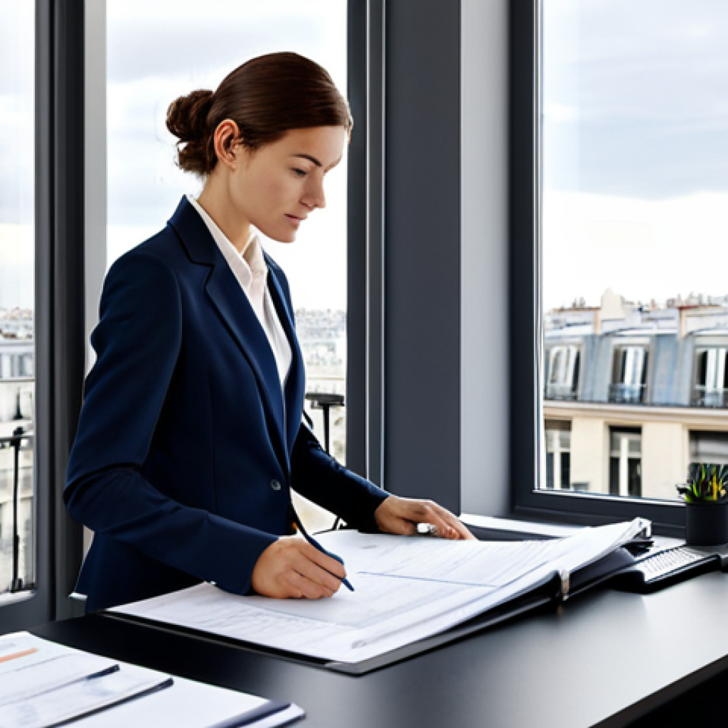 공공관리사 직무와 관련된 최신 트렌드 - Modern Office Setting**

"A professional female property manager, fully clothed in a modest yet styl...