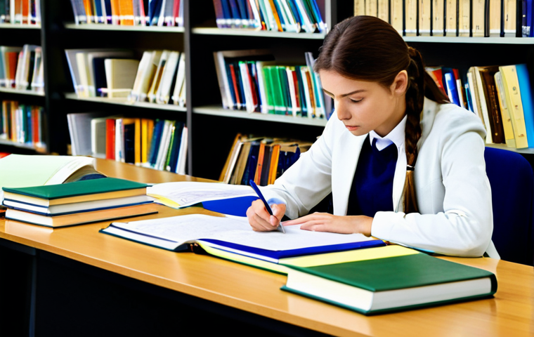 공공관리사 필기시험을 위한 추천 강의 - Note de Synthèse**

"A focused student meticulously reviewing a document stack at a library desk, fu...