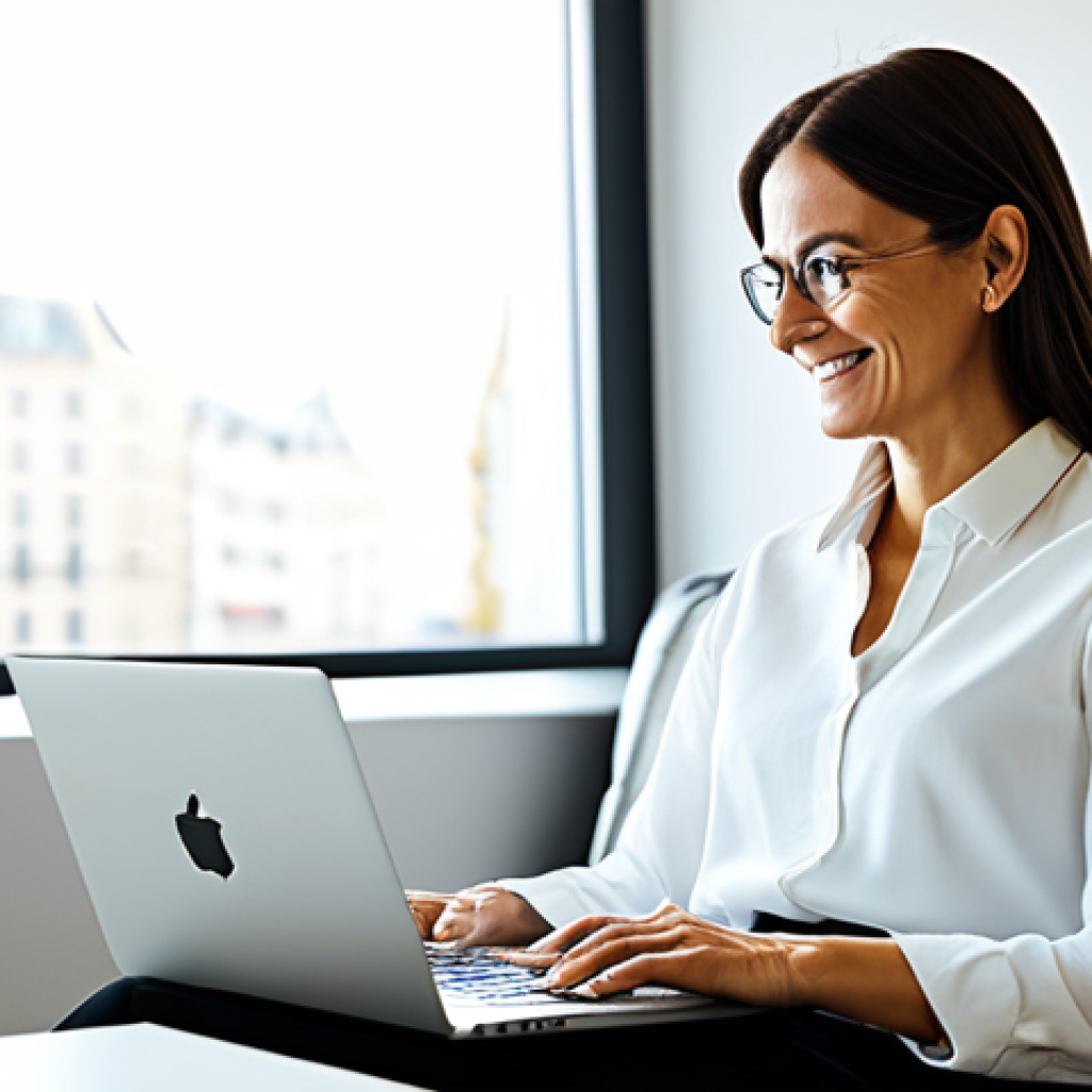 공공관리사 자격증으로 가능한 부업 - **Prompt:** A sophisticated female professional in her mid-40s, with a calm and knowing smile of sat...