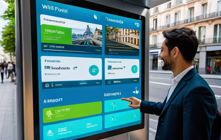 공공관리사와 관련된 최신 기술 - Image Prompt 1: The Seamless Digital Citizen Experience**