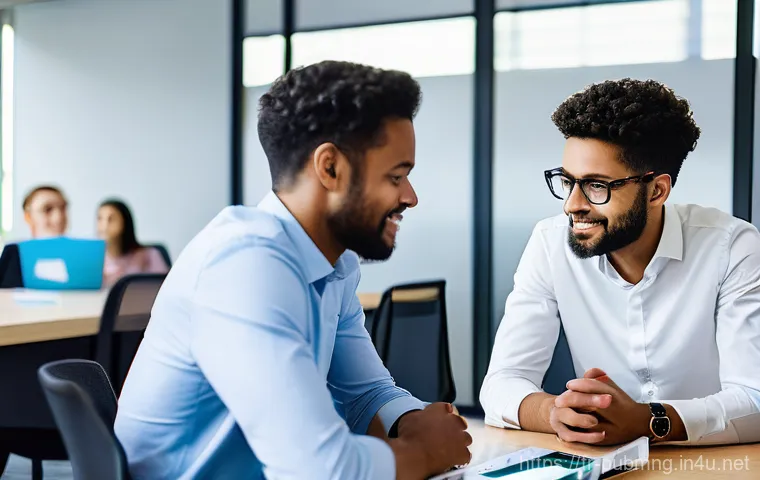 공공관리사 시험 대비를 위한 스터디 그룹 운영 사례 - **Prompt:** A scene depicting a mock oral exam simulation for a French administrative concours. Thre...