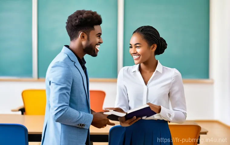 공공관리사 시험 대비 스터디 그룹 - **Prompt 2: Dynamic Knowledge Sharing and Engaging Discussion**
    "Inside a university library's p...