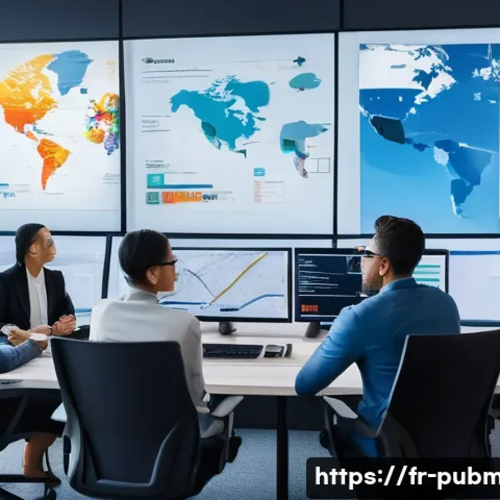 공공관리사 자격증을 통한 글로벌 경력 개발 가능성 - A diverse group of international public administrators collaborating in a modern office setting, sur...